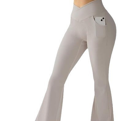 Pantalon évasé de levage de fesses