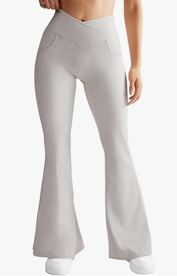 Pantalon évasé de levage de fesses