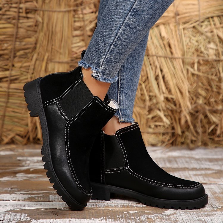 Bottes en cuir véritable