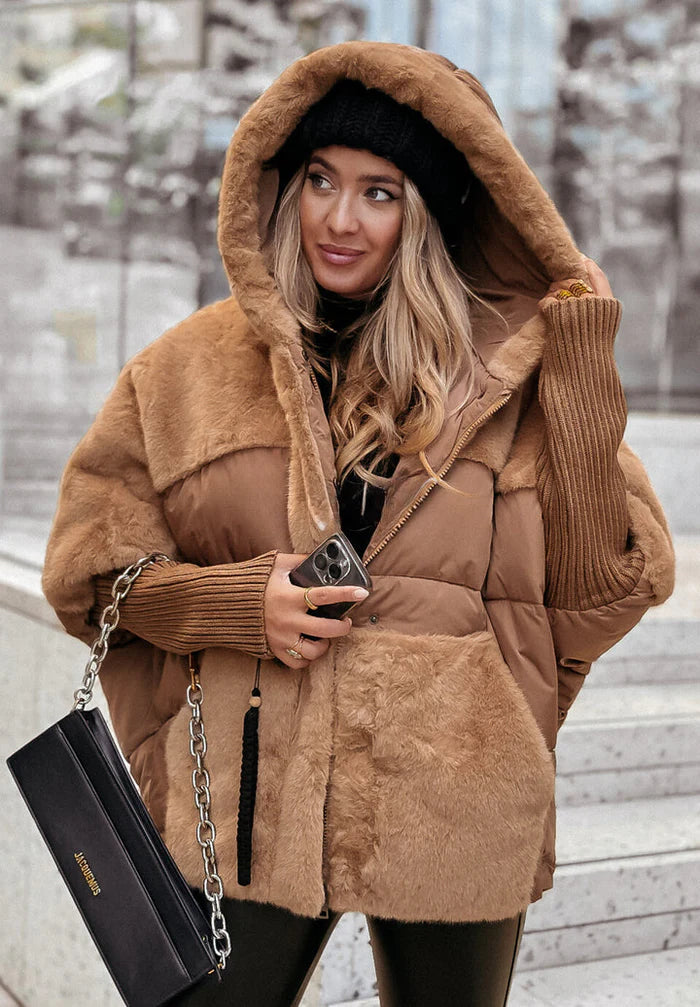 manteau de fourrure d'hiver